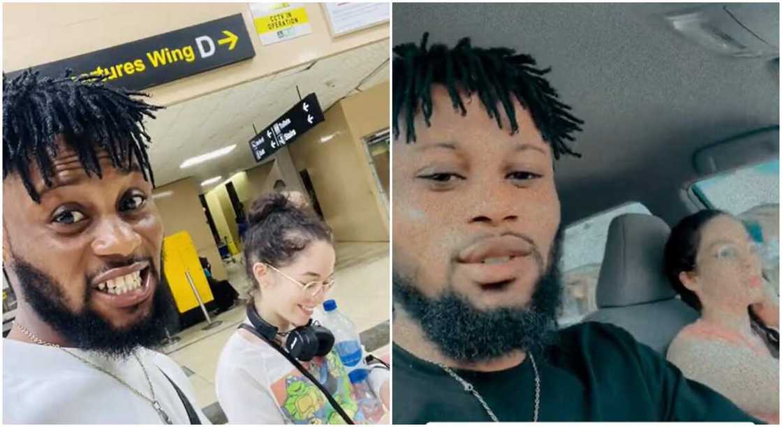 Photos of a man and his white lover. Photos of a man and his white lover.