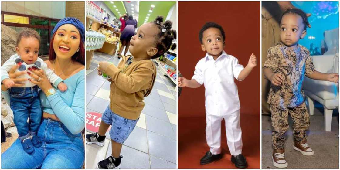 Regina Daniels' son Munir