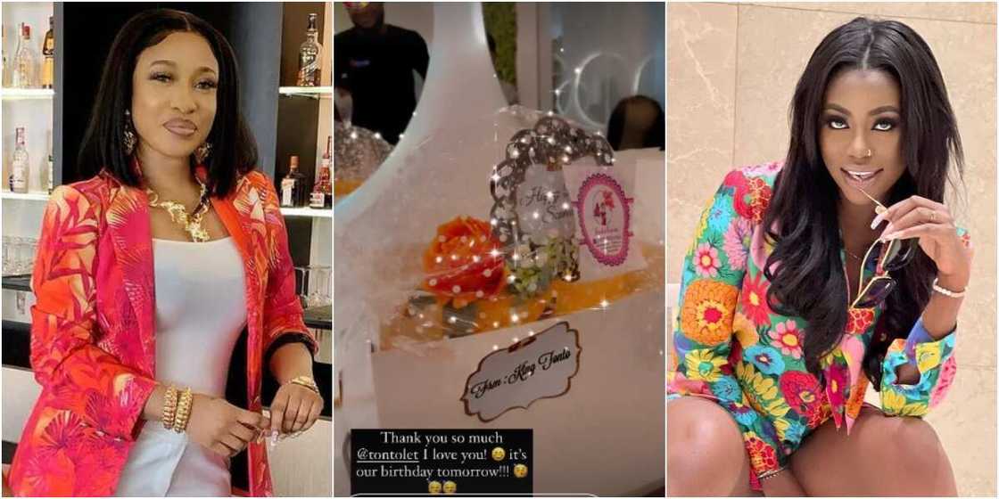 Tonto Dikeh and Sophia Momodu Tonto Dikeh and Sophia Momodu