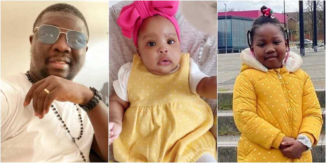 Comedian Seyi Law and his daughters Comedian Seyi Law and his daughters