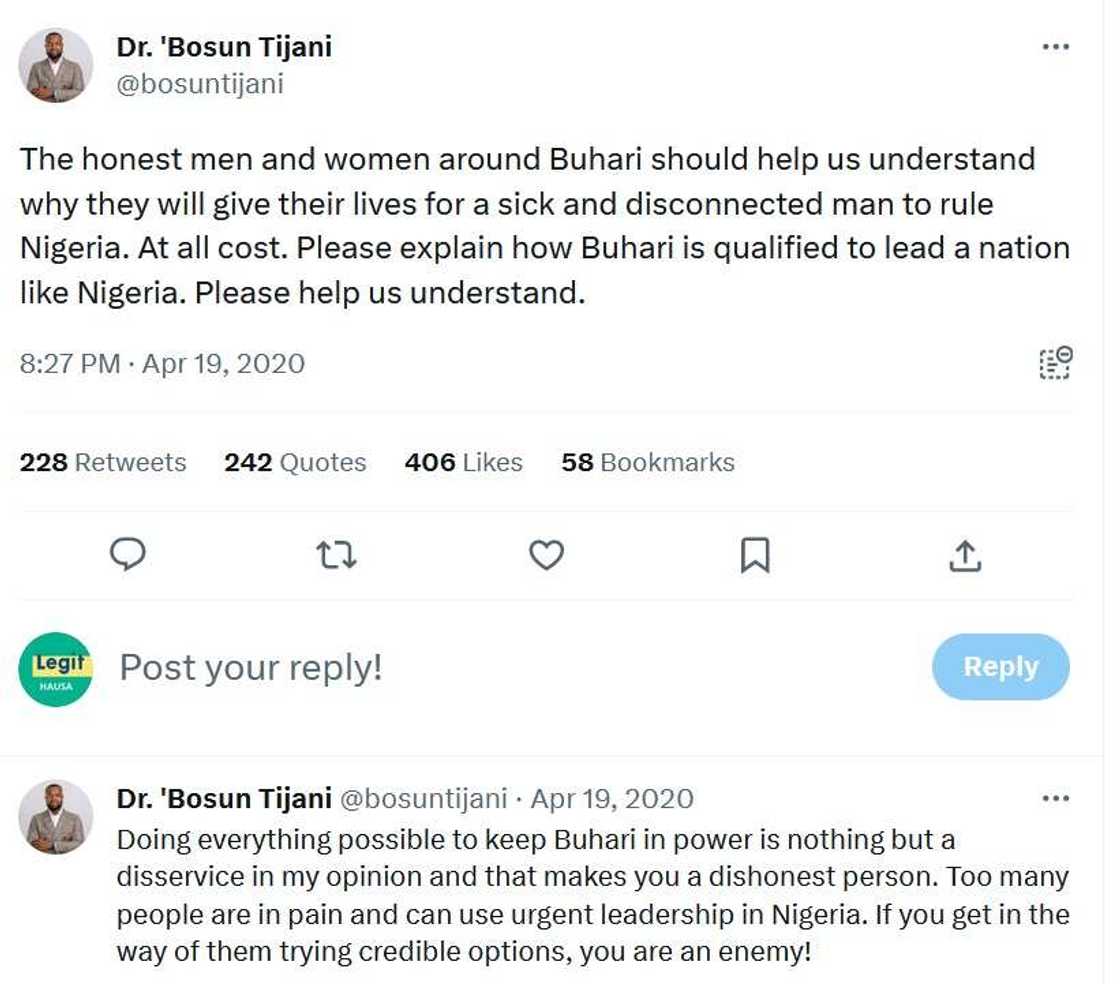 Bosun Tijjani zai zama Minista Bosun Tijjani zai zama Minista