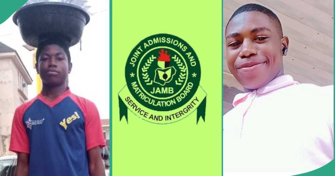Pure water hawker gets scholarship after writing JAMB. Pure water hawker gets scholarship after writing JAMB.