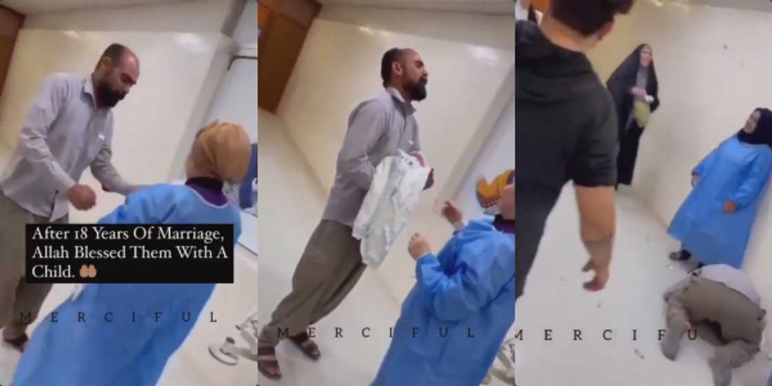 Man Finally Welcomes a Baby after 18 Years of Marriage, Prostates in Joy in Viral Video Man Finally Welcomes a Baby after 18 Years of Marriage, Prostates in Joy in Viral Video