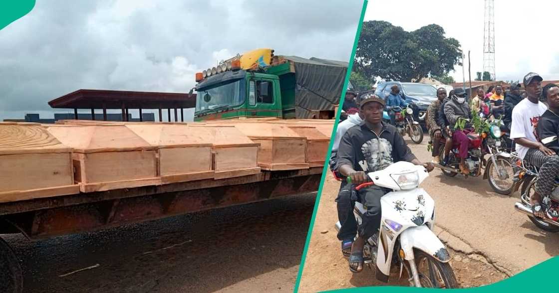 Over 20 victims of a brutal attack by unknown gunmen in Plateau State receive mass burial. Over 20 victims of a brutal attack by unknown gunmen in Plateau State receive mass burial.