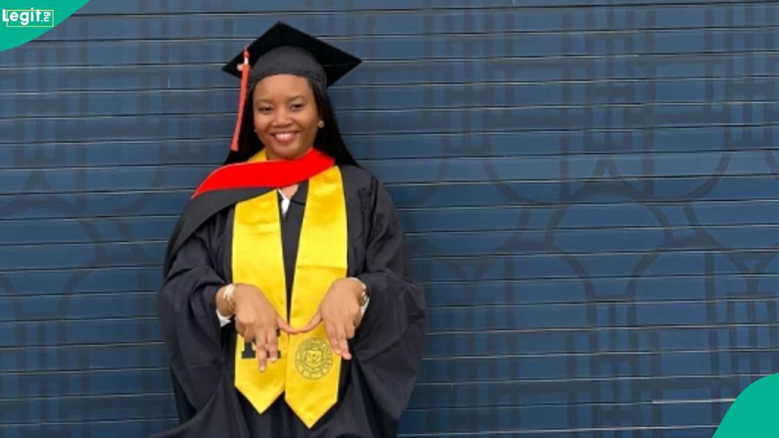 A UNILAG first-class graduate bags master's degree in the US and shares her achievements. A UNILAG first-class graduate bags master's degree in the US and shares her achievements.