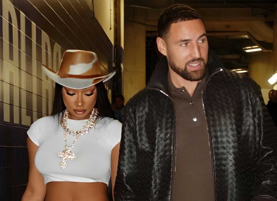Rapper Megan Thee Stallion and NBA player Klay Thompson