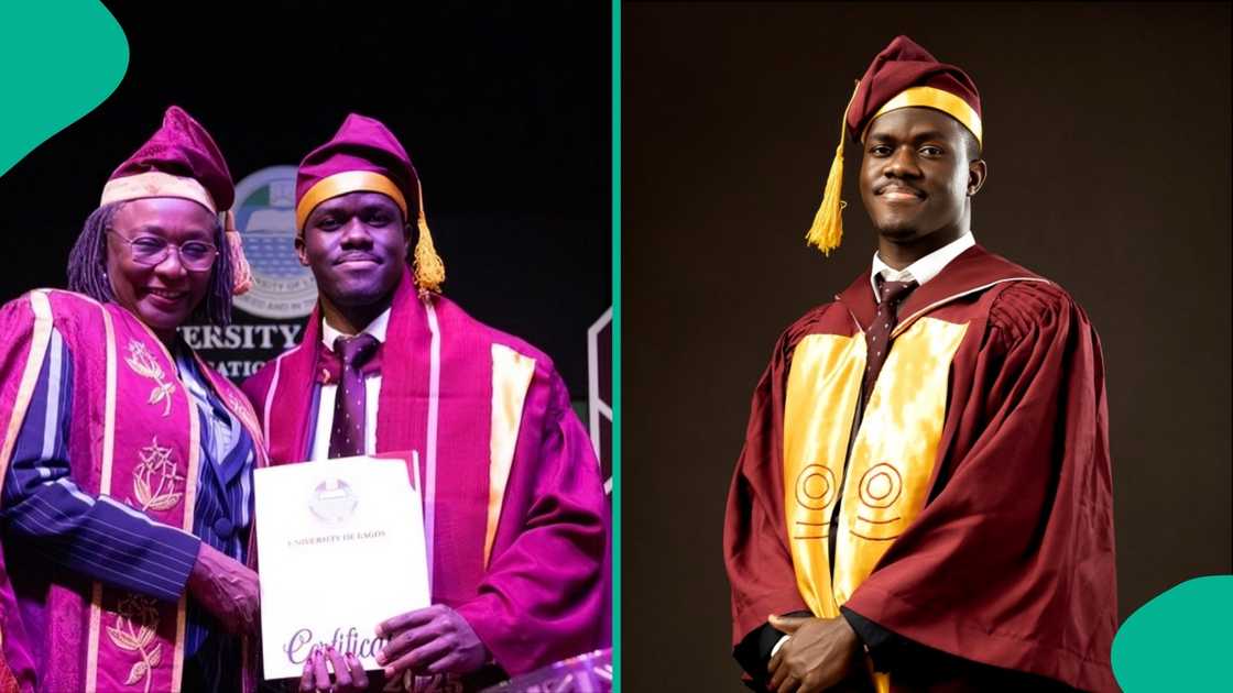 UNILAG graduate who struggled financially in school, finishes with a first class, and now works with Bloomberg, inspiring many online.