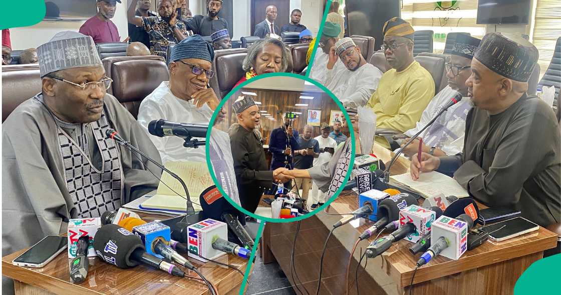 Tawagar PDP ta ziyarci INEC a Abuja. Tawagar PDP ta ziyarci INEC a Abuja.