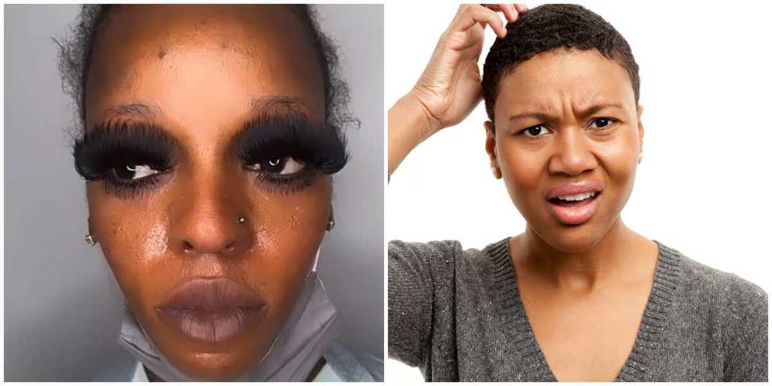 Photo of a lady with long eyelashes, and a stock image. Photo of a lady with long eyelashes, and a stock image.