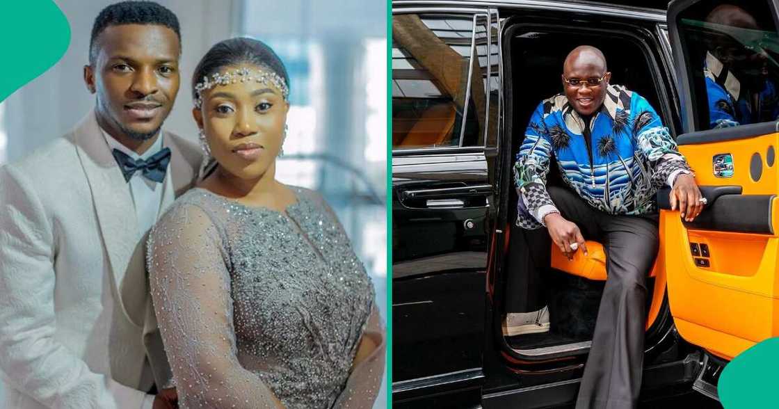 Photos of Kayode Olanrewaju, his ex-wife and Tobi Adegboyega