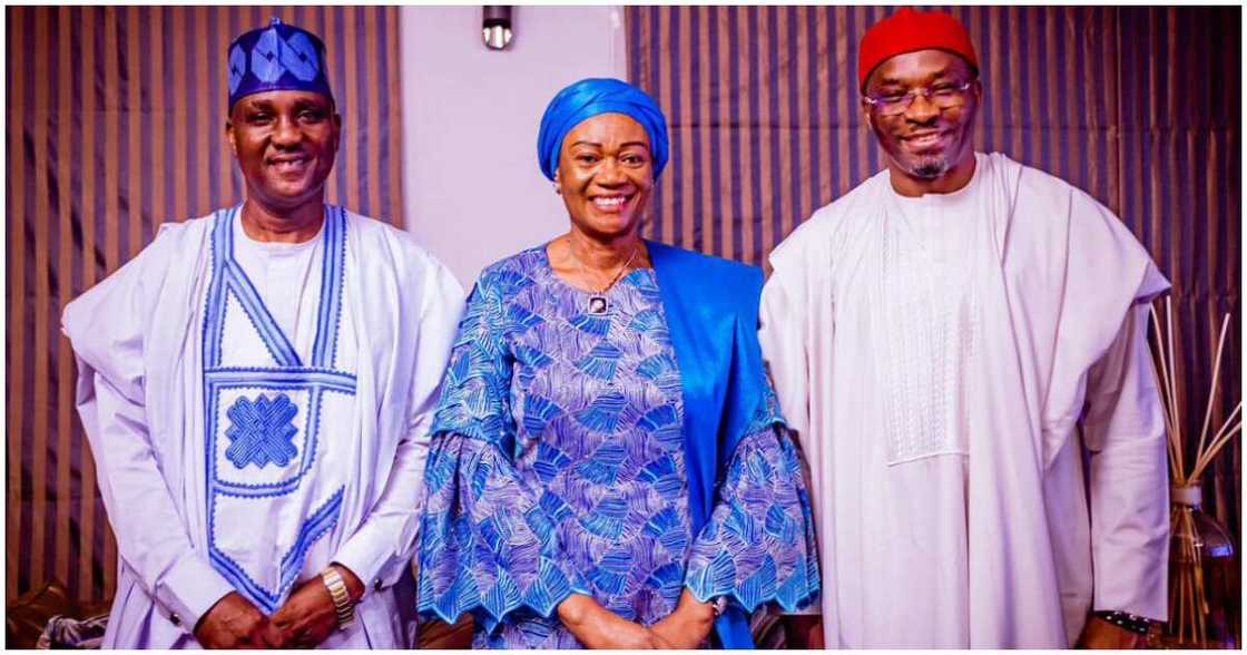 Abbas visits Oluremi Tinubu/ Speaker visits Tinubu's wife/ Speaker and deputy will for Nigerians