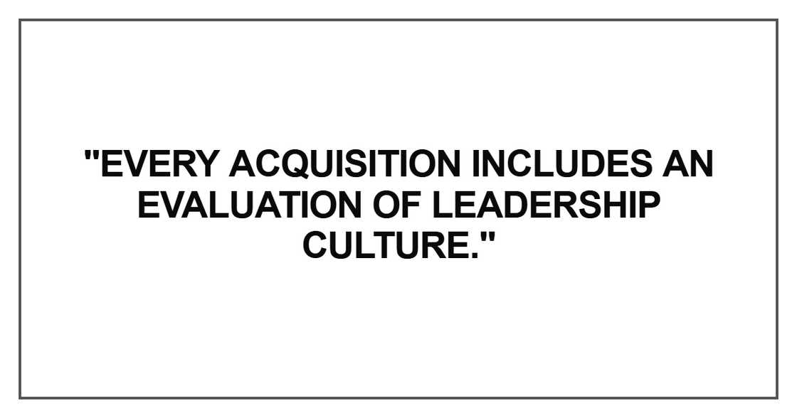 Every acquisition includes Every acquisition includes