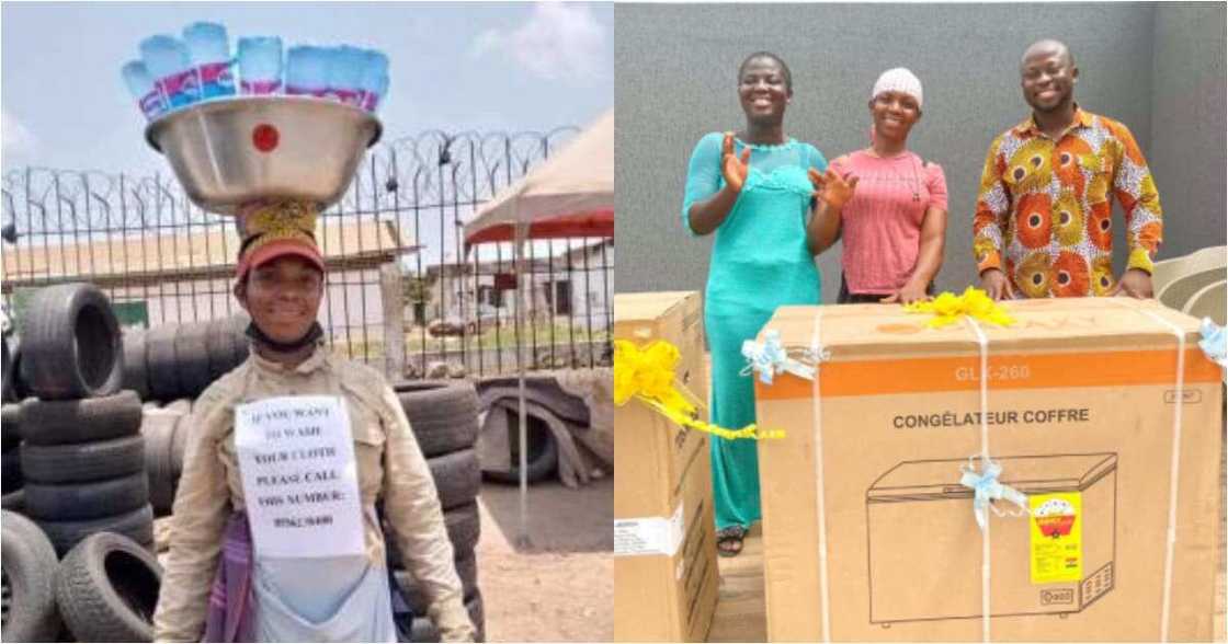 Kind heart: Businessman buys freezer & washing machine for pure water seller who went viral online Kind heart: Businessman buys freezer & washing machine for pure water seller who went viral online