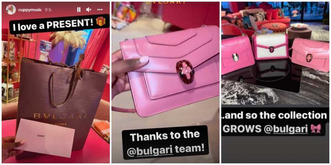 Photos of DJ Cuppy's gift. Photos of DJ Cuppy's gift.