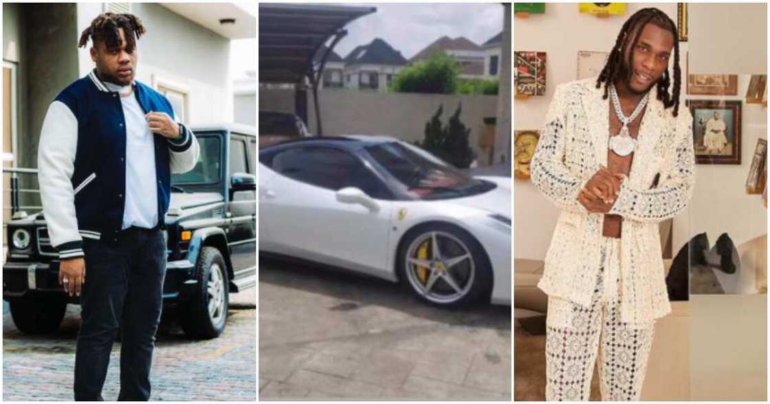 Burna Boy buys new Ferrari Burna Boy buys new Ferrari