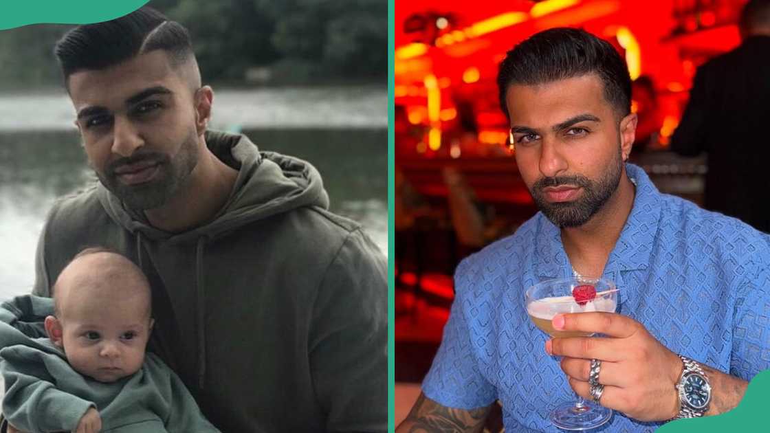 Omar Sultani in a past and recent photo