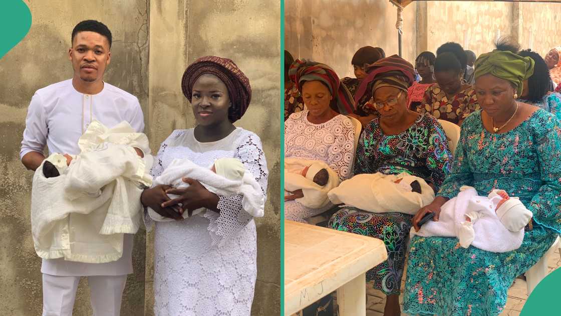 Couple who recently welcomed triplets receive N1.3 million from Nigerians on X