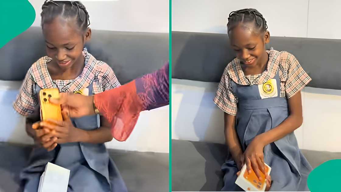 9-year-old Nigerian girl receives iPhone 17 from proud mother for school achievement
