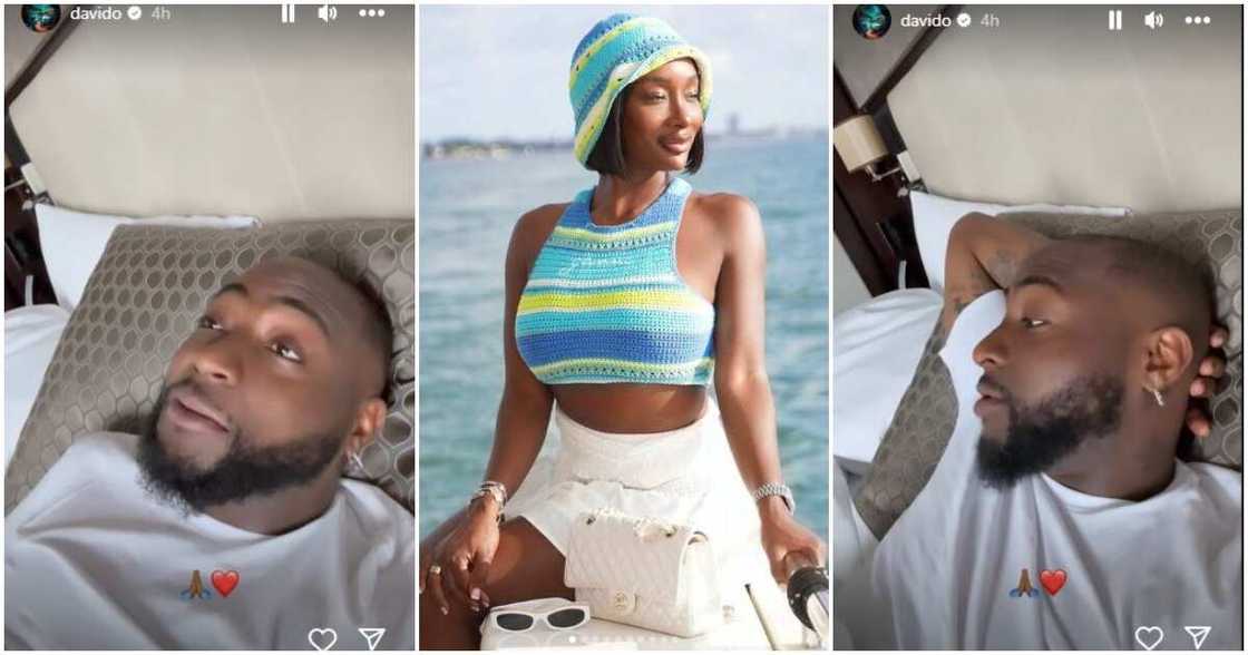 Photos of Davido and Anita Brown