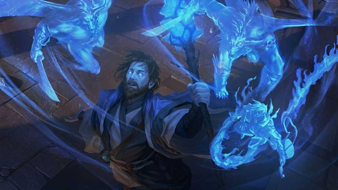 An illustration of a DnD character casting a Divination spell. An illustration of a DnD character casting a Divination spell.