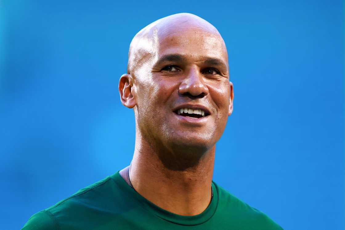 Jason Taylor looks on at Hard Rock Stadium Jason Taylor looks on at Hard Rock Stadium