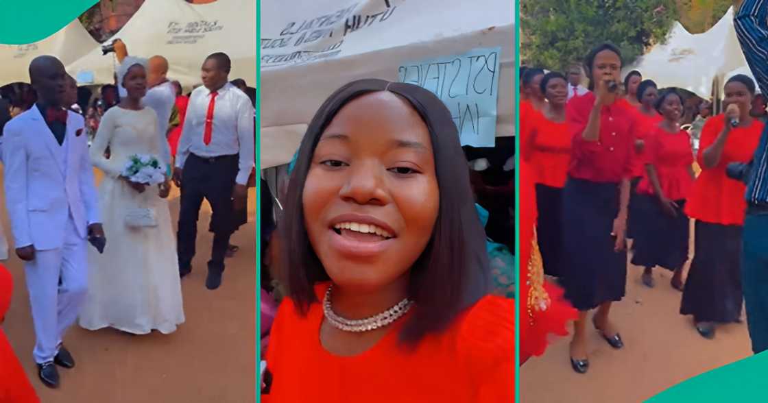 Lady Who Attended Her Uncle’s Watchman Church Wedding Shares Video