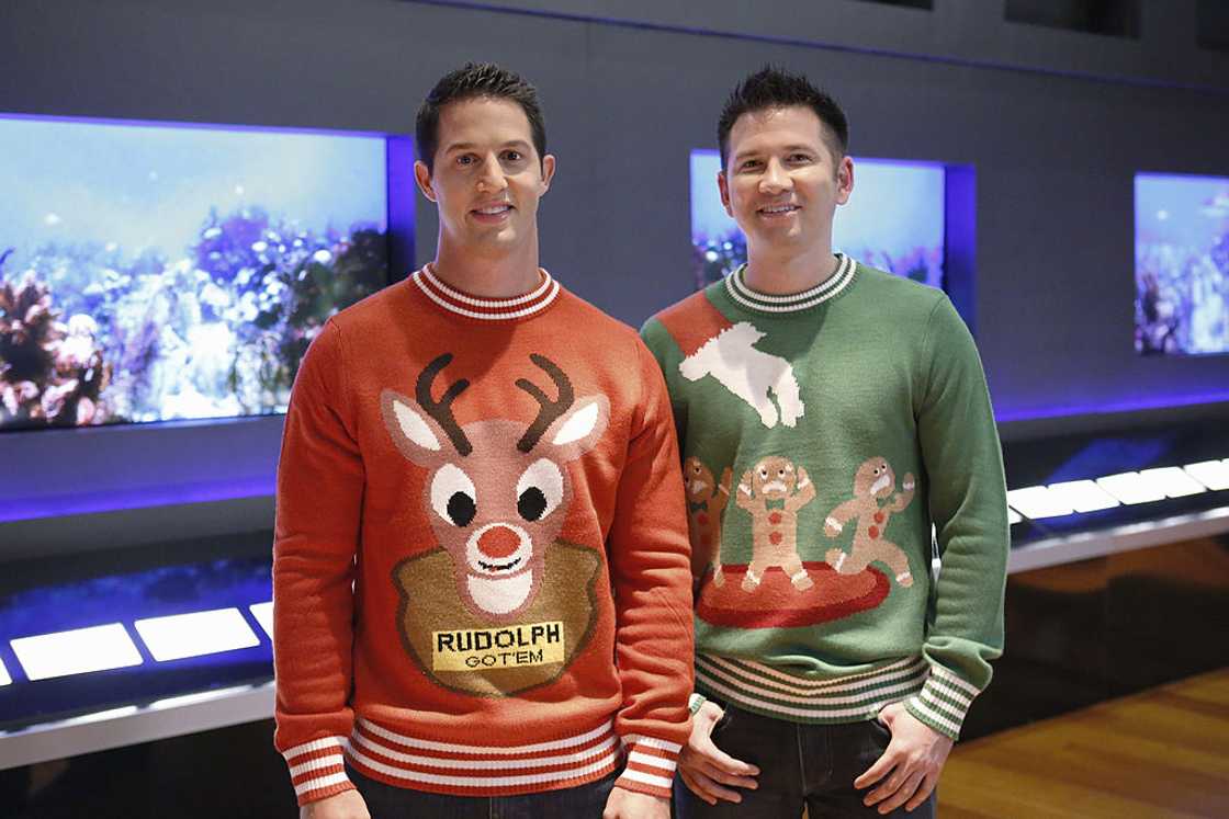Founders Nick Morton and Evan Mendelsohn presenting Tipsy Elves on Shark Tank