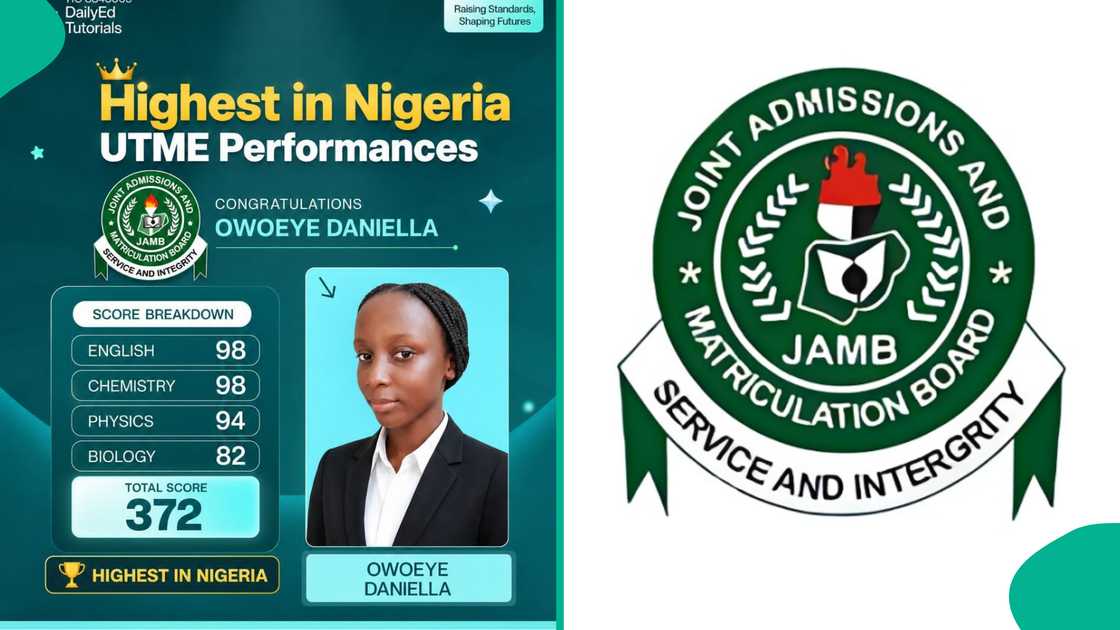 Father reacts as daughter Owoeye Daniella Jesudunsin emerges overall top scorer in 2026 UTME Father reacts as daughter Owoeye Daniella Jesudunsin emerges overall top scorer in 2026 UTME