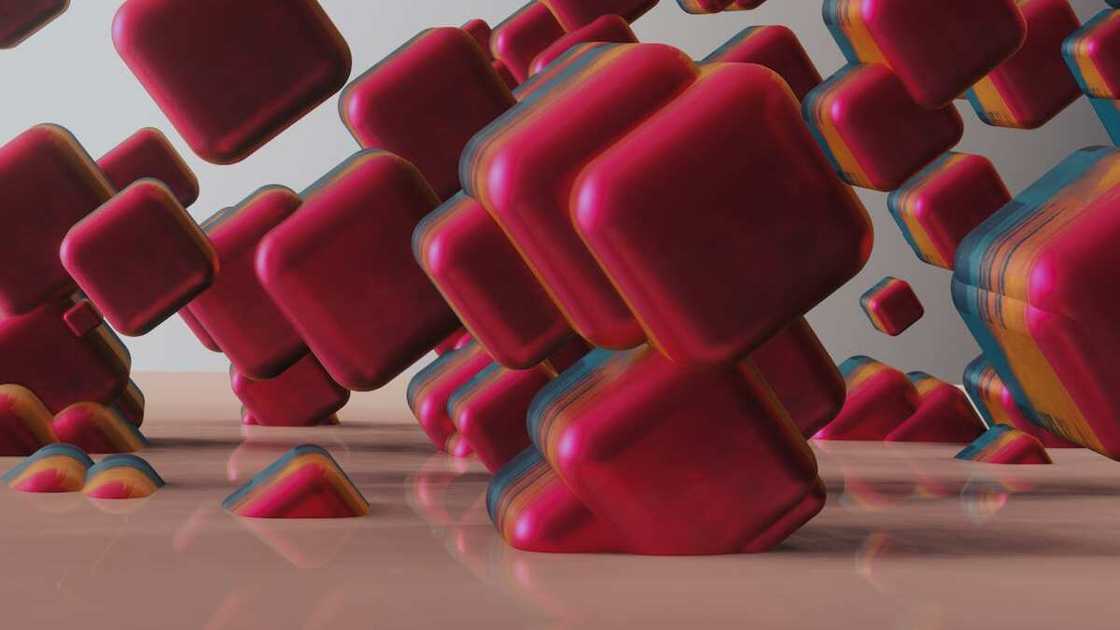 Cubes in a studio Cubes in a studio