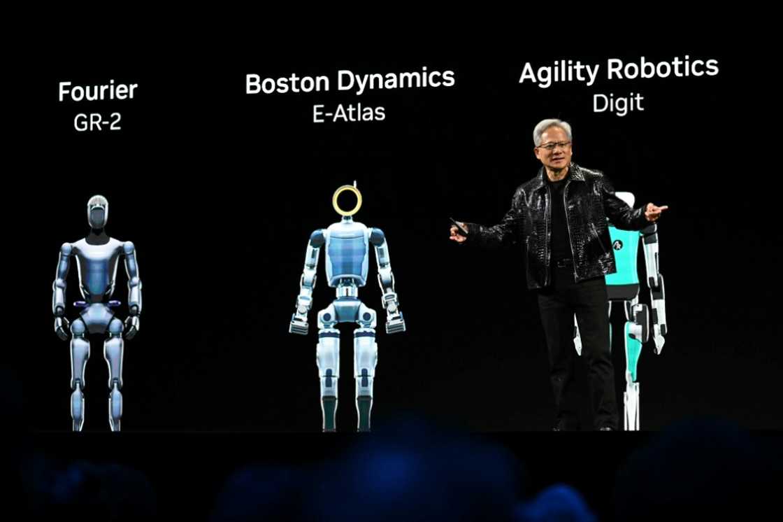 Nvidia CEO Jensen Huang has touted artificial intelligence being built into real-world creations such as robots as being among promising markets for the technology powered by his company's chips