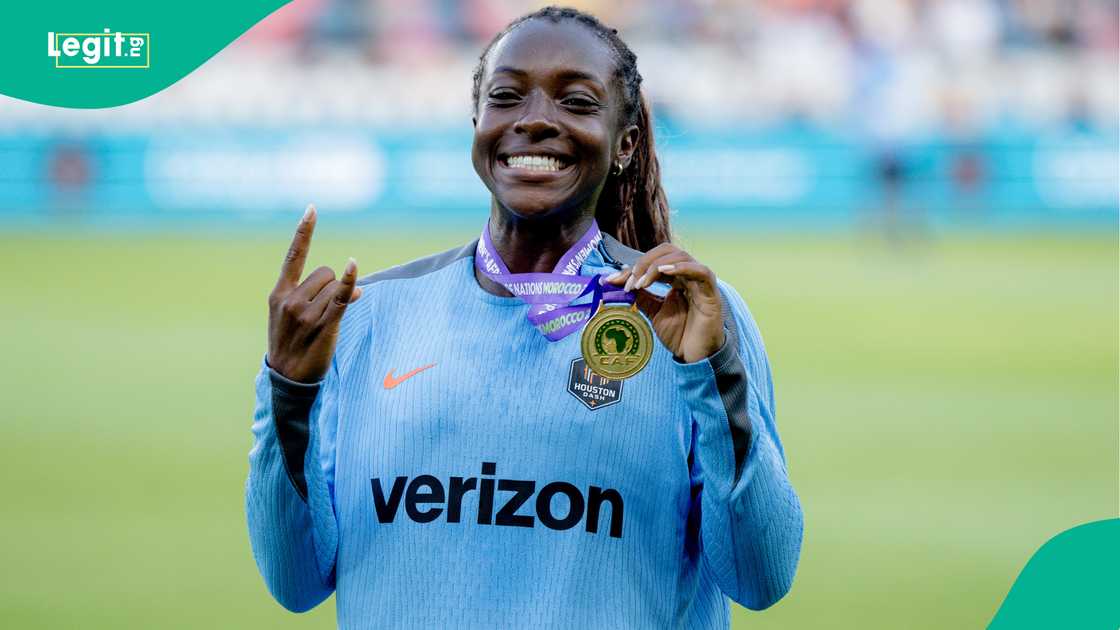 Michelle Alozie, Houston Dash, North Carolina College, NWSL, USA. Michelle Alozie, Houston Dash, North Carolina College, NWSL, USA.