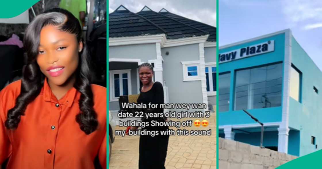22-year-old Nigerian lady shows off her three properties.