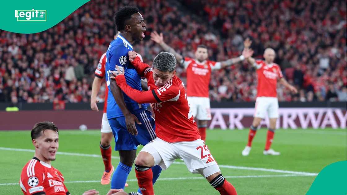 Benfica, Gianluca Prestianni, UEFA, Vinicius Junior, Real Madrid, Football.