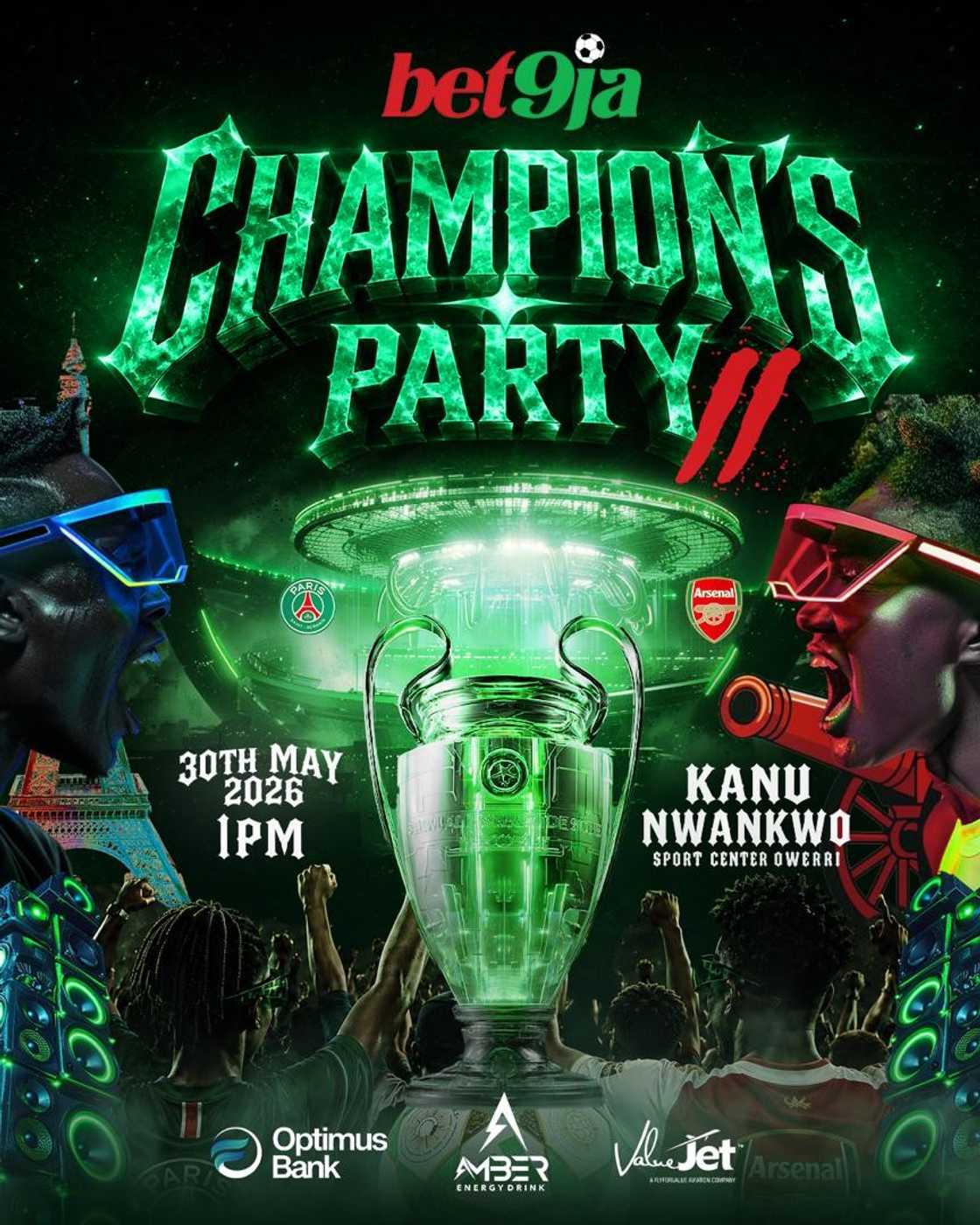Bet9ja Set to Unite Fans in Lagos and Owerri with Champions Watch Party Experience