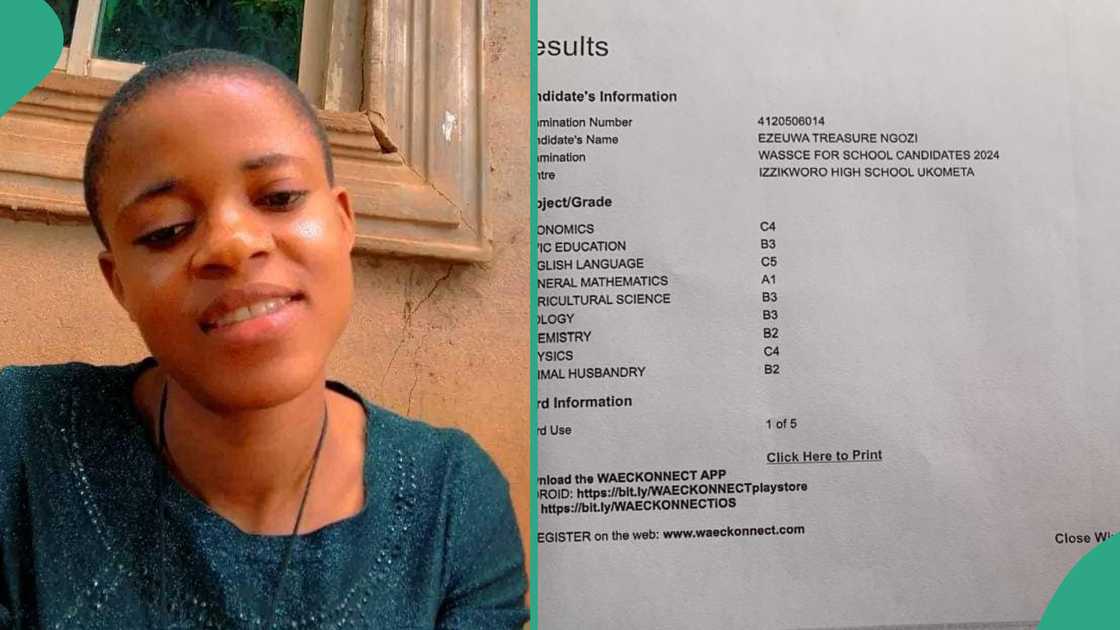 Man shares his sister's WAEC result, celebrates online Man shares his sister's WAEC result, celebrates online