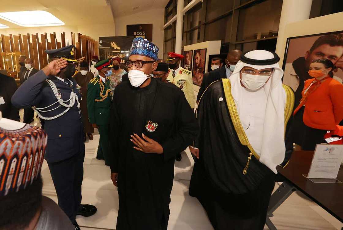 Shugaba Muhammadu Buhari ya dira birnin Dubai Shugaba Muhammadu Buhari ya dira birnin Dubai