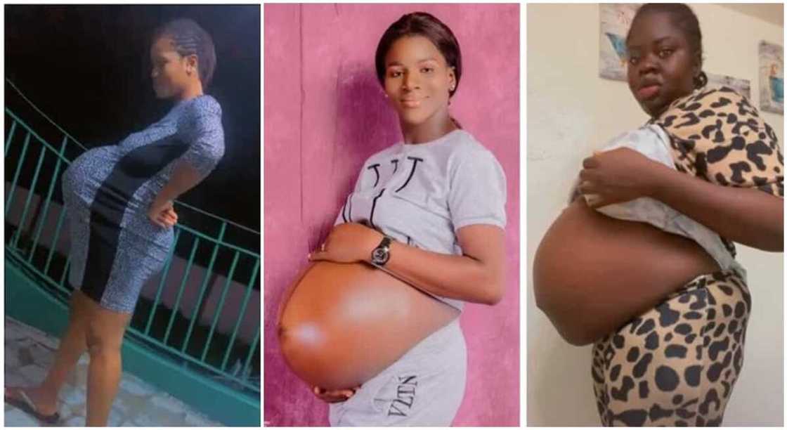 Photos of pregnant women.