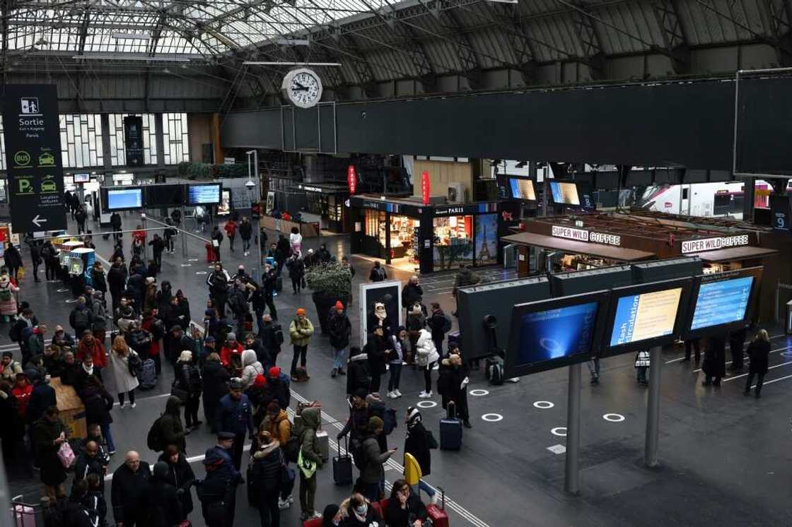 All traffic from the station, which serves Germany, eastern France and is a key local train commuter hub, was cut for the entire day All traffic from the station, which serves Germany, eastern France and is a key local train commuter hub, was cut for the entire day