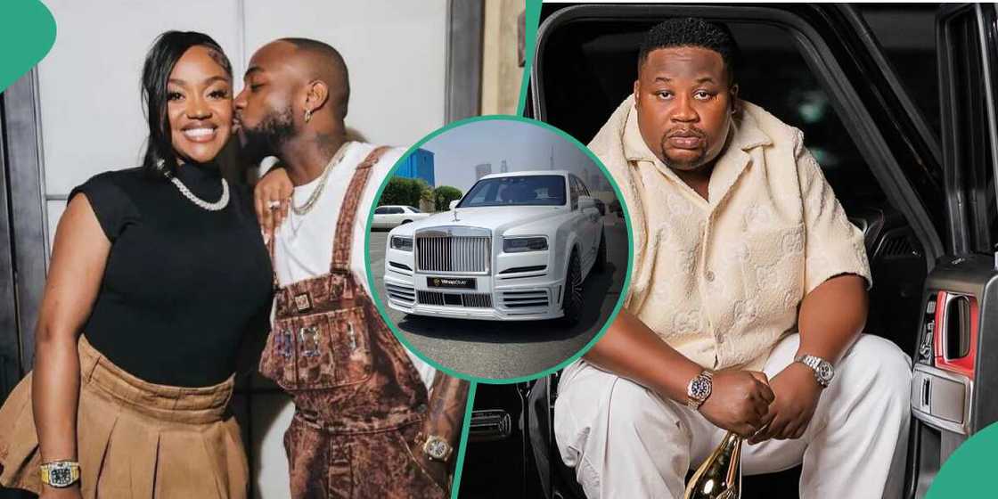 Davido and Chef Chioma, 3 Royce Rolls for Davido's wedding, Cubana Chiefpriest Davido and Chef Chioma, 3 Royce Rolls for Davido's wedding, Cubana Chiefpriest