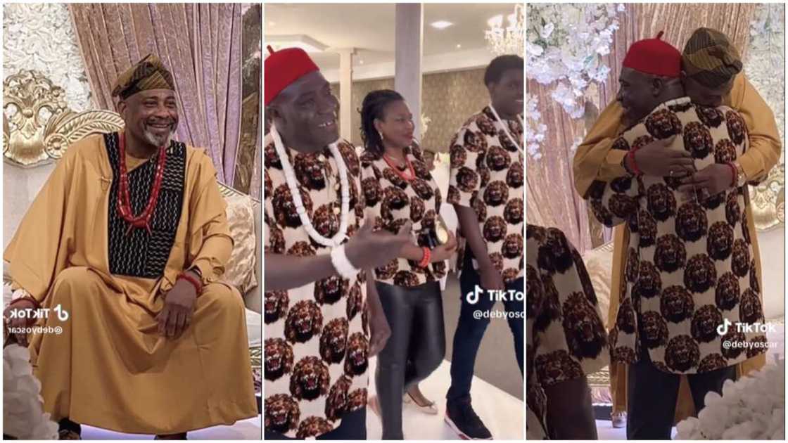 Brothers reunited/man became emotional. Brothers reunited/man became emotional.