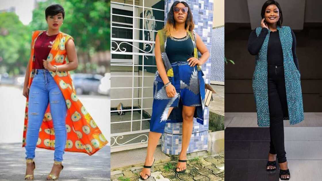 Sleeveless Ankara jacket designs for women Sleeveless Ankara jacket designs for women