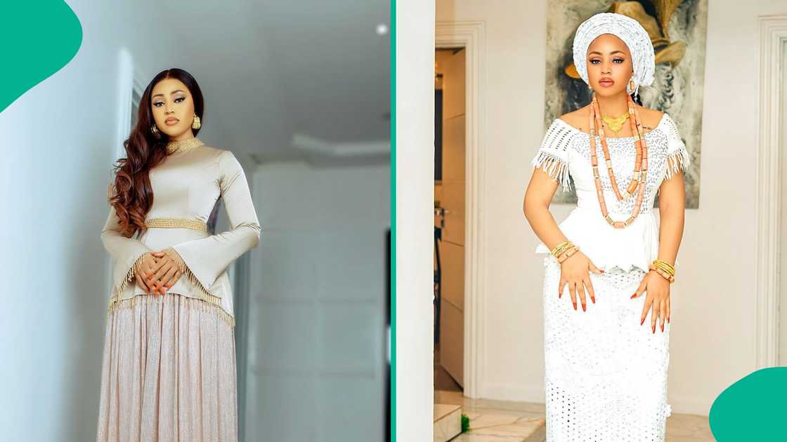 Regina Daniels preaches preaches during protest. Regina Daniels preaches preaches during protest.