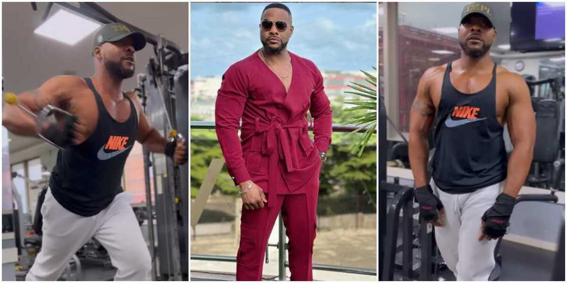 Ninalowo Bolanle Working out, Ninalowo Bolanle, Ninalowo Bolanle in the Gym Ninalowo Bolanle Working out, Ninalowo Bolanle, Ninalowo Bolanle in the Gym