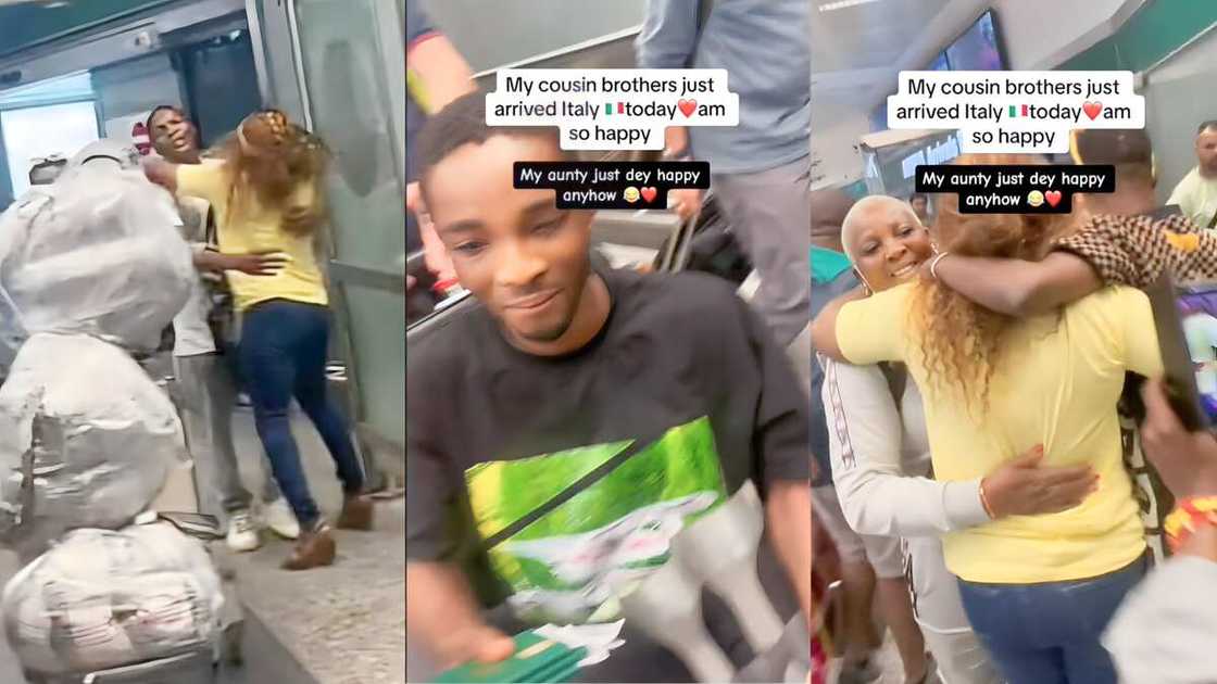 Photo of family reuniting in Italy Photo of family reuniting in Italy