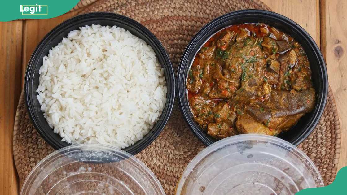 Ofe Akwu and white rice Ofe Akwu and white rice