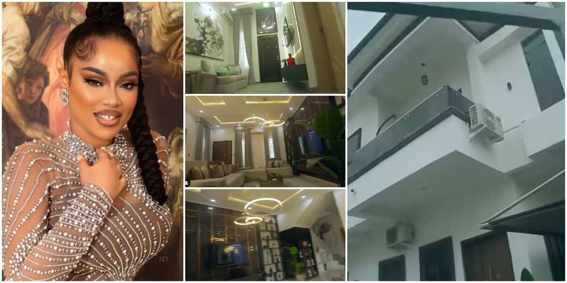 Onyii Alex shows off mansion