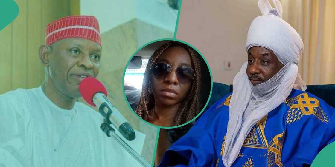 Zainab Ado Bayero ta nemi alfarma daga Abba Kabir da Sanusi II Zainab Ado Bayero ta nemi alfarma daga Abba Kabir da Sanusi II