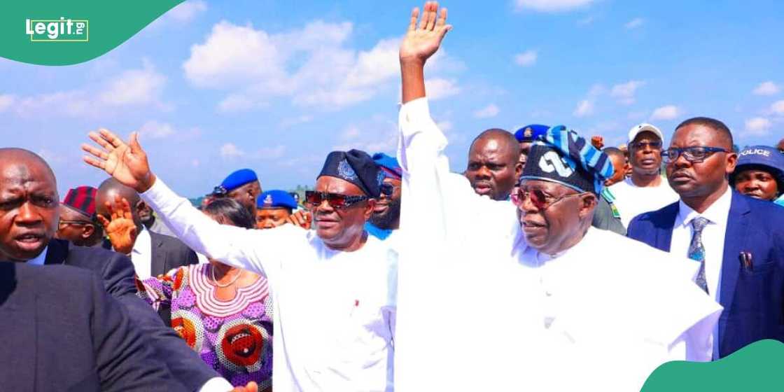 Wike campaigned for Tinubu in the 2023 election Wike campaigned for Tinubu in the 2023 election