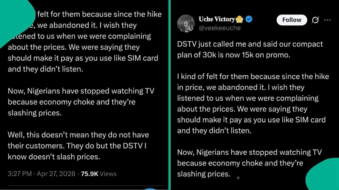DStv allegedly calls customer who abandoned service, offers deal DStv allegedly calls customer who abandoned service, offers deal