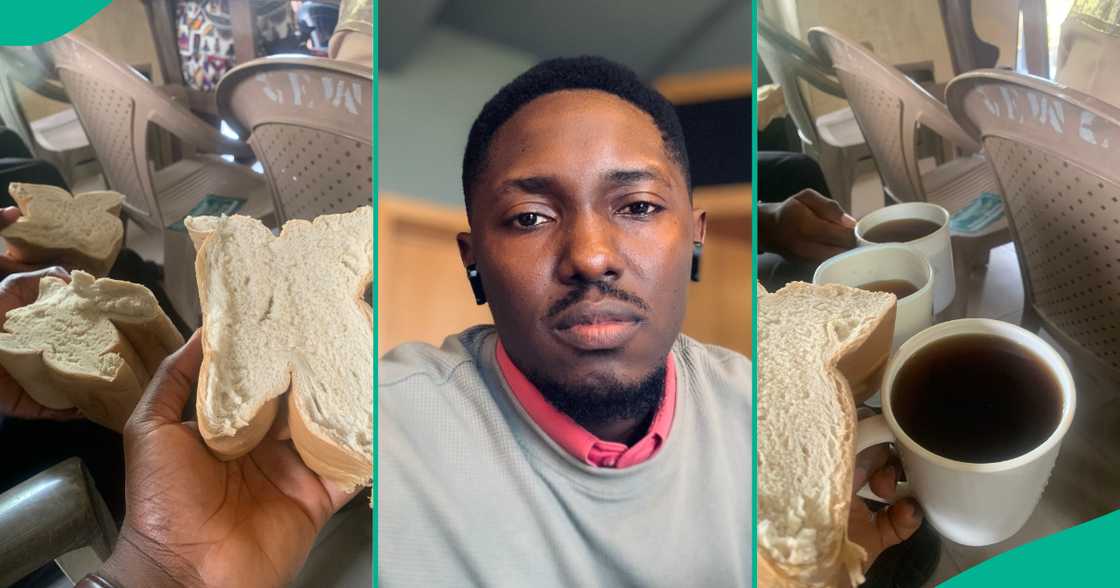 Man showed what she was served as communion Man showed what she was served as communion